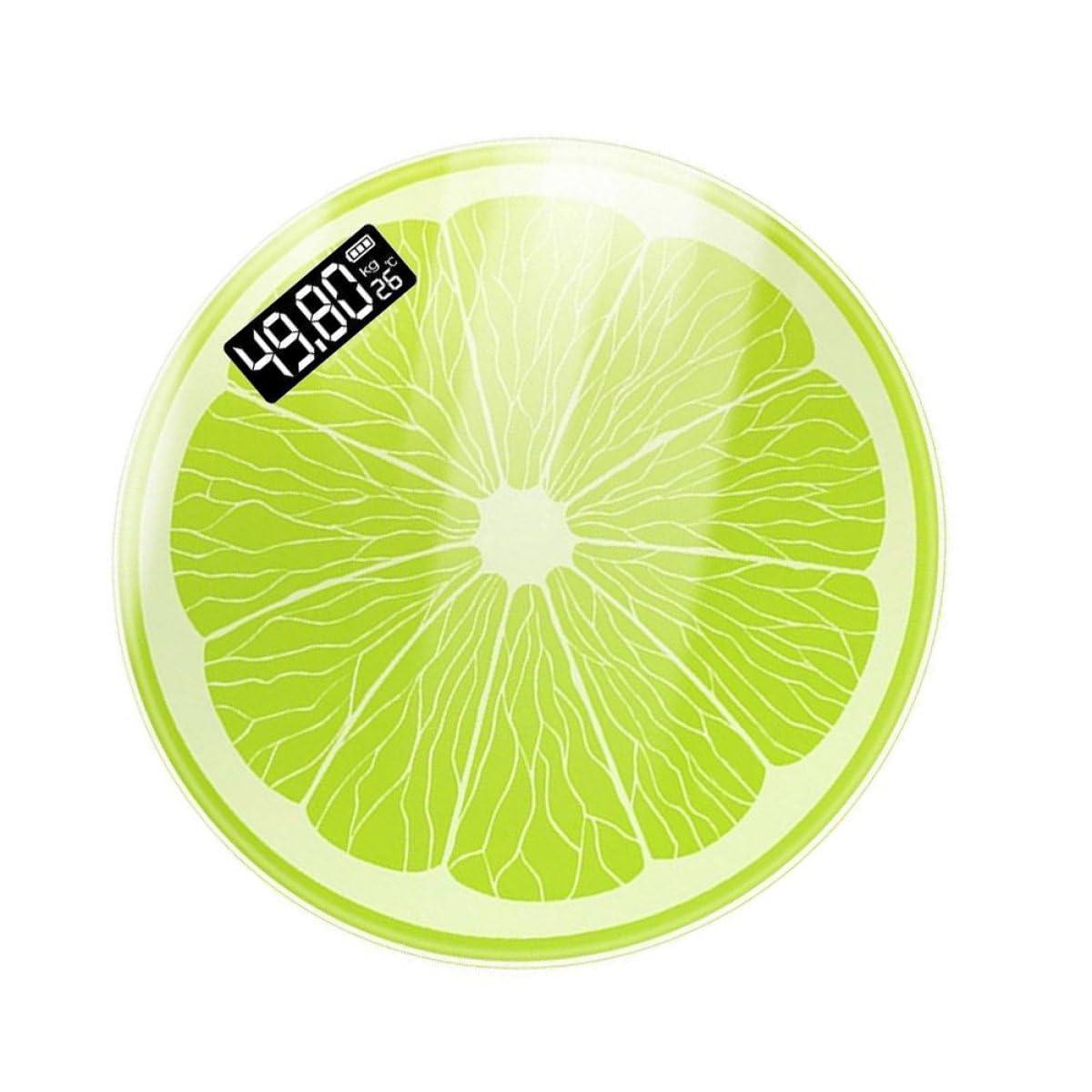 Baluue Bilancia Pesapersone Digitale in Vetro Temperato Verde, Facile da Usare e Pratica la Gestione del Peso Corporeo Fino a 180kg Precisione di 50g