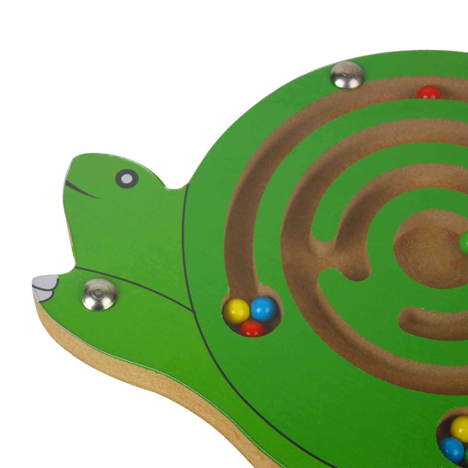 Andux Gioco Magnetico In Legno Per Bambini, Labirinto A Forma Di Rana, Giocattolo Educativo Portatile - 5