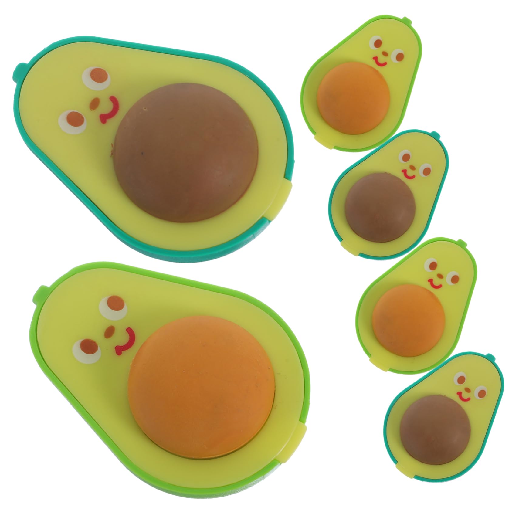 18stücke Abnehmbare Bleistiftspitzer Avocado Radiergummi Für Schüler Tragbare Anspitzer Für Schule Und Büro Für Erwachsene