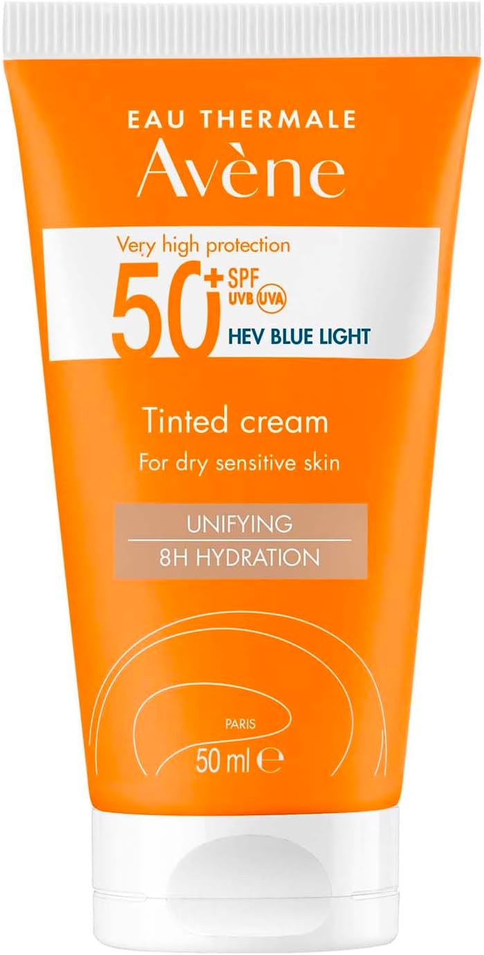 Sun Care - SPF 50+ Tinted Sunscreen - Very High Protection Against UVB/UVA - Unifying & Nourishing - With Patented TriAsorB™ - Water Resistant - Dry, Sensitive Skin - 50 ml