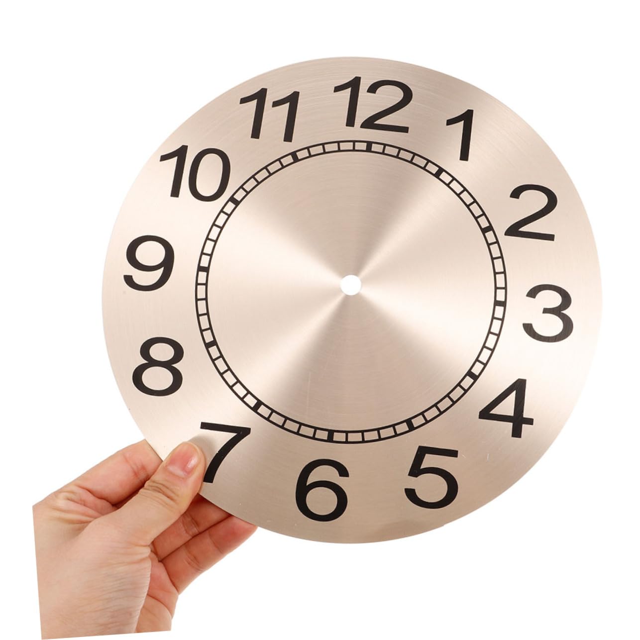 Garneck 2 Pièces Cadrans D'horloge Murale Ronds en Aluminium pour Mécanisme Horloge à Monter Soi-même, Résistants à l'usure, pour Projets DIY Cuisine