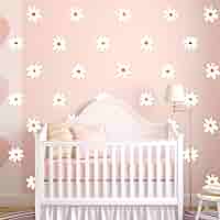 Stickers Muraux Fleurs Blanches – 50 Marguerites