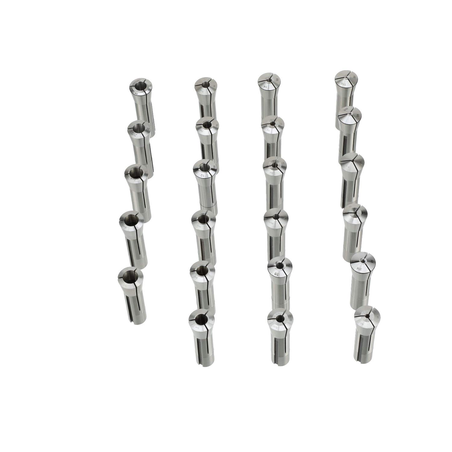 HHIP 3900-0009 23 Piece R8 Collet Set (1/16-3/4 Inch By 32NDS)