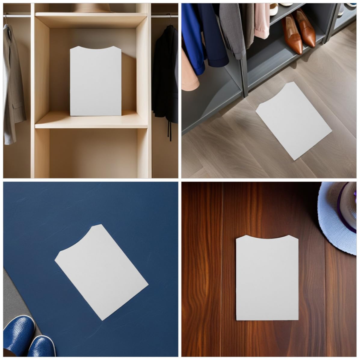Inserti in Carta per Piegare Vestiti 100 Pezzi, Cartone Leggero per Imballaggio Abbigliamento, Protezione Spedizione Camicie e Magliette in Scuole e Negozi