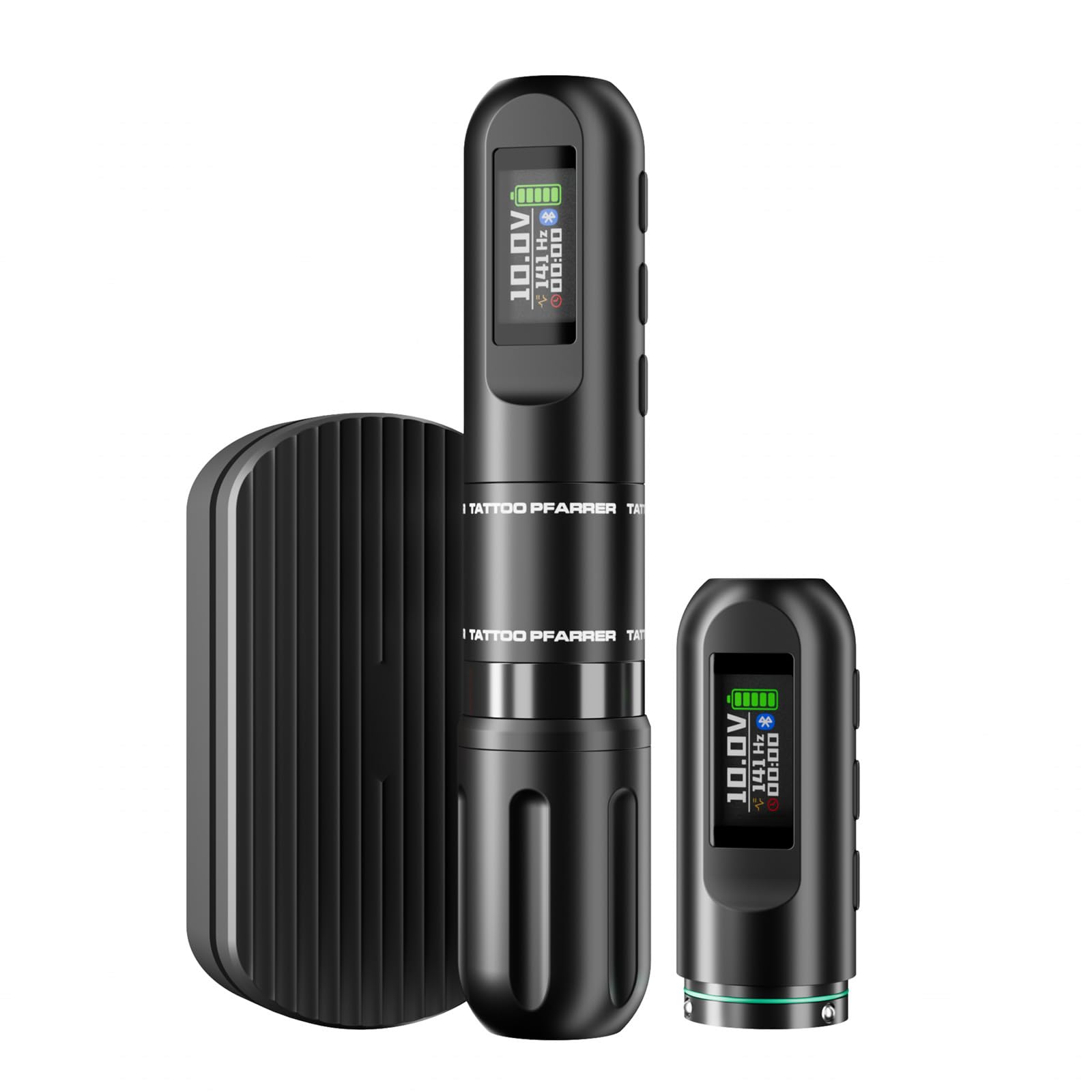 Kit professionale per macchinetta per tatuaggi wireless: penna rotativa per tatuaggi a doppia batteria, motore coreless con corsa da 3,5 mm, supporto per pedale Bluetooth