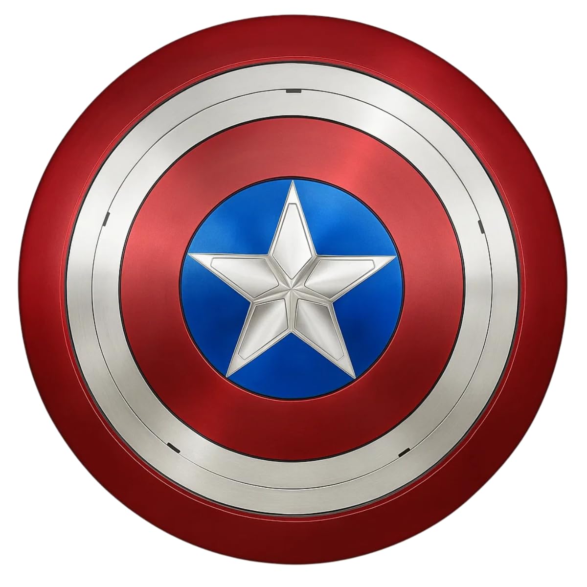 HYLXZ Captain Shield Metal, Stainless Steel Rust free,Captain Series,Captain Shield Premium Role Play Shield, Adult Fan Costume & Collectible, Wall Decor, Leather Grip. Full Size.22 Inches...
