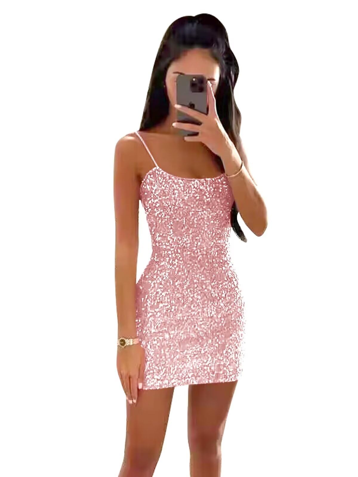 Robe de bal courte à col bénitier motif paon rose brillant - 8