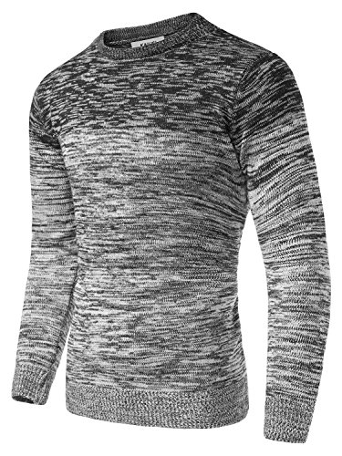 KAIUSI Uomo Girocollo Slim Fit Contrasto Colore