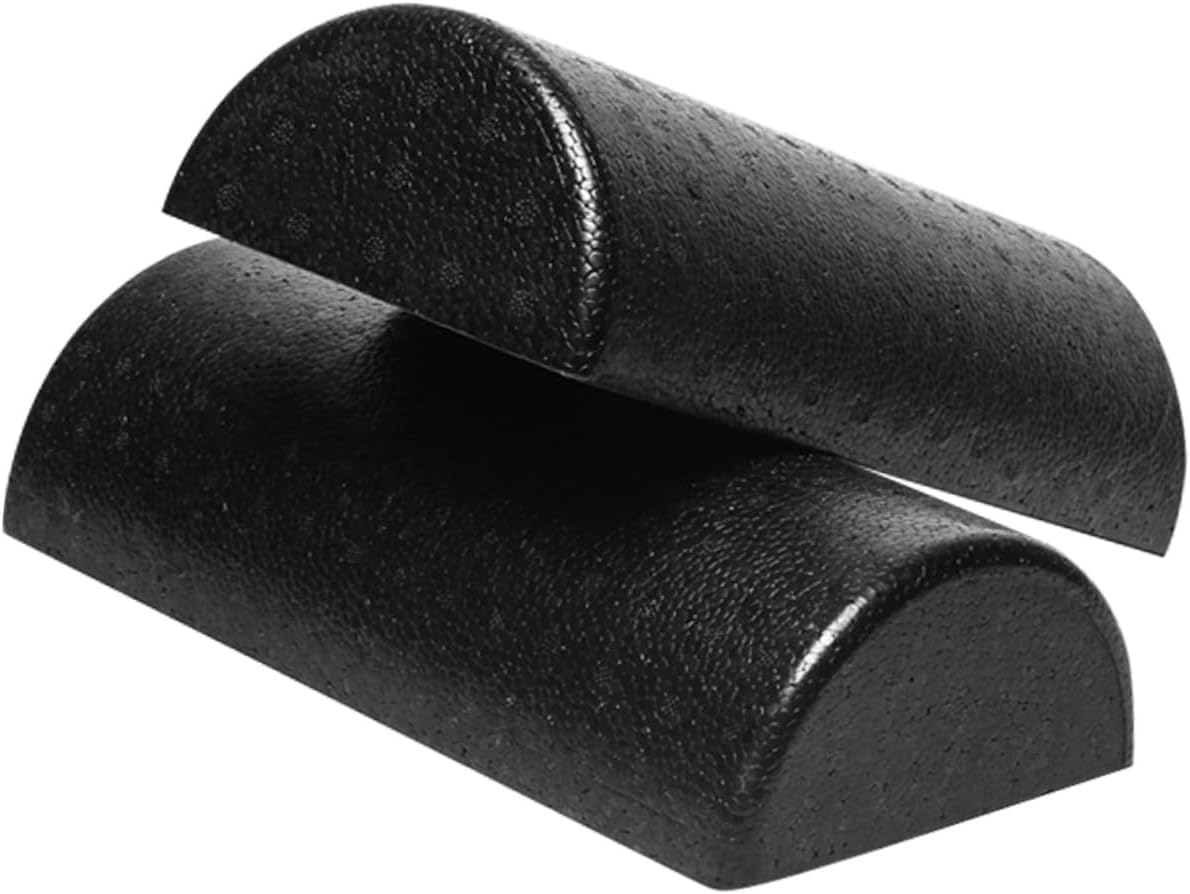 High-Density Half Foam Roller for Physical Therapy Deep Tissue Massage Muscle Relaxation Yoga Balance Trainer for Injury and Flexibility Improvement