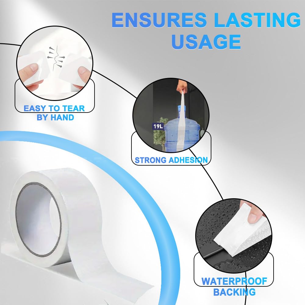 Yuexitech Professional Duct Tape 25 Mm X 20 M, Ruban Adhésif En