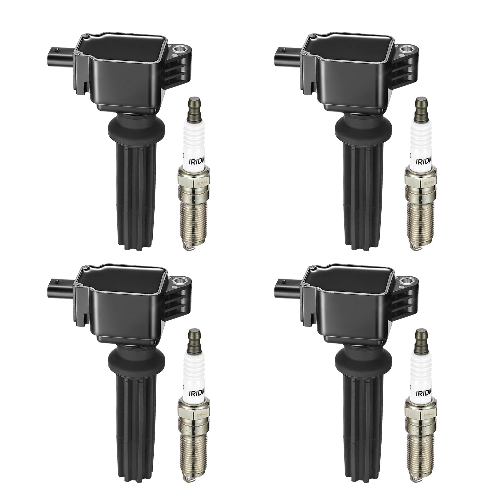 BDFHYK Ignition Coil UF670 and Spark Plug LTR6BHX for Ford Edge Escape