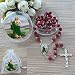 St. Jude Thaddeus Rose Petal Scented Rosary - 6 Pcs Rosaries with Individual Matching Gift Box