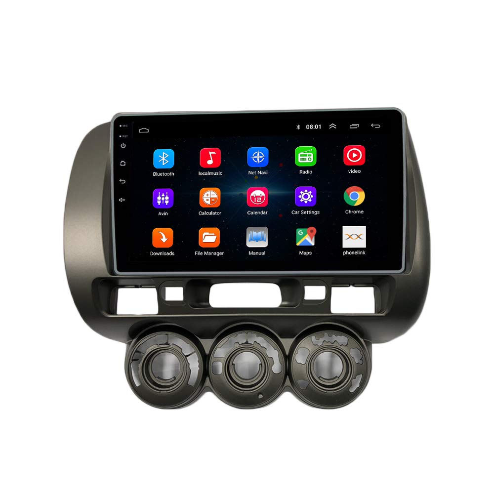 Android 10 Autoradio Car Navigation Stereo Multimedia Player GPS Radio 2.5D Touch Screen forHonda FIT CIVIC 2004-2007 Everus S1 City RHD