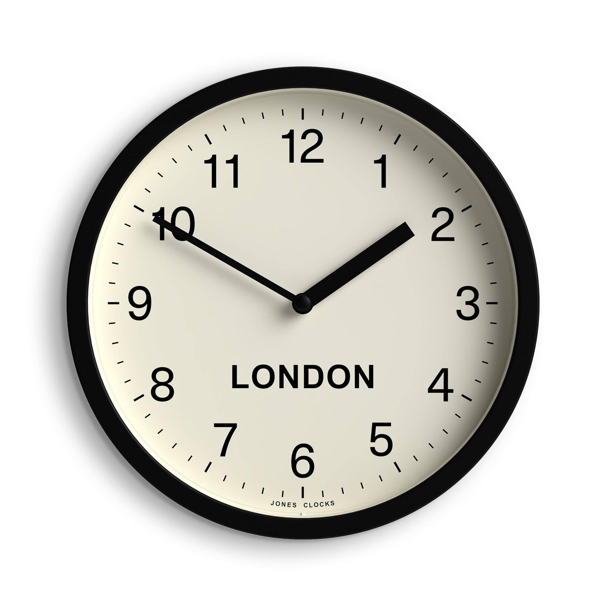 Amazon.com: JONES CLOCKS® London Time Zone Wall Clock | Small