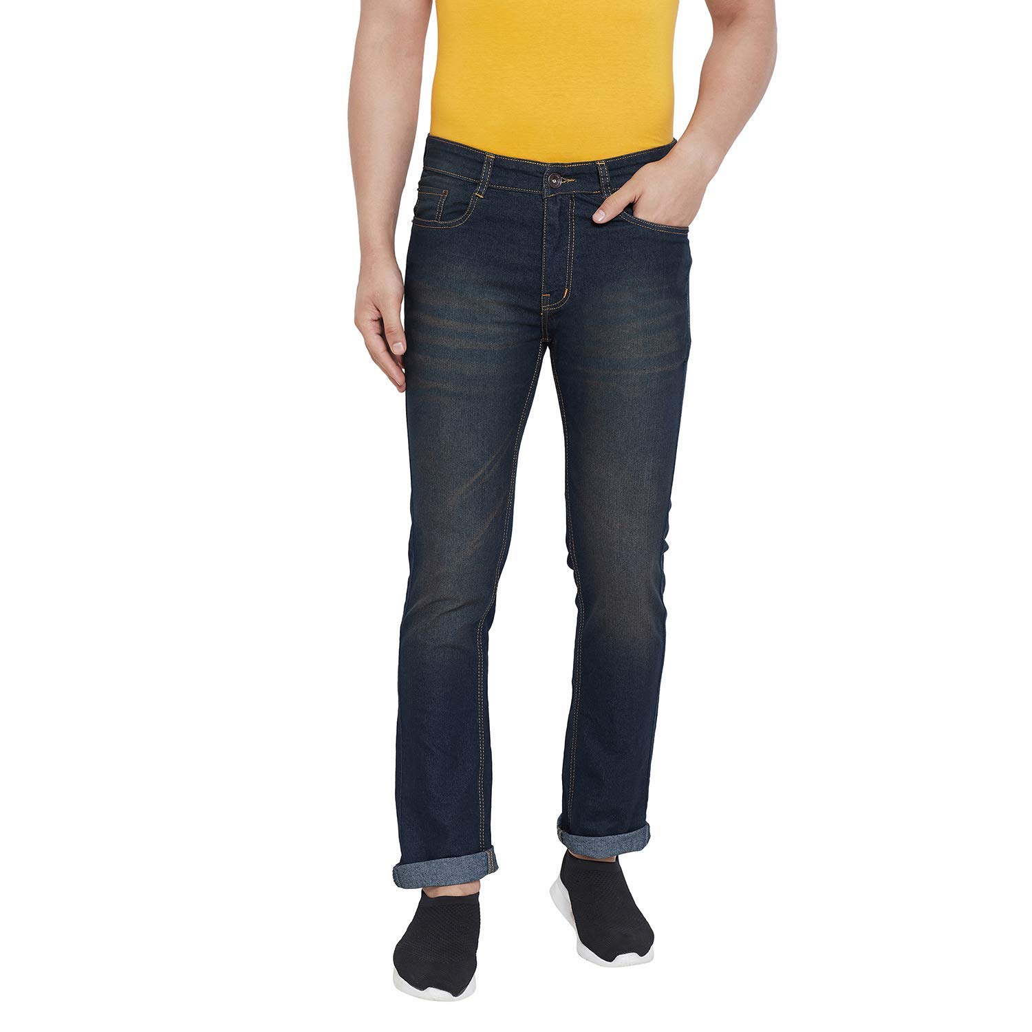 Ben MartinMen's Regular Fit Mid Rise Jeans