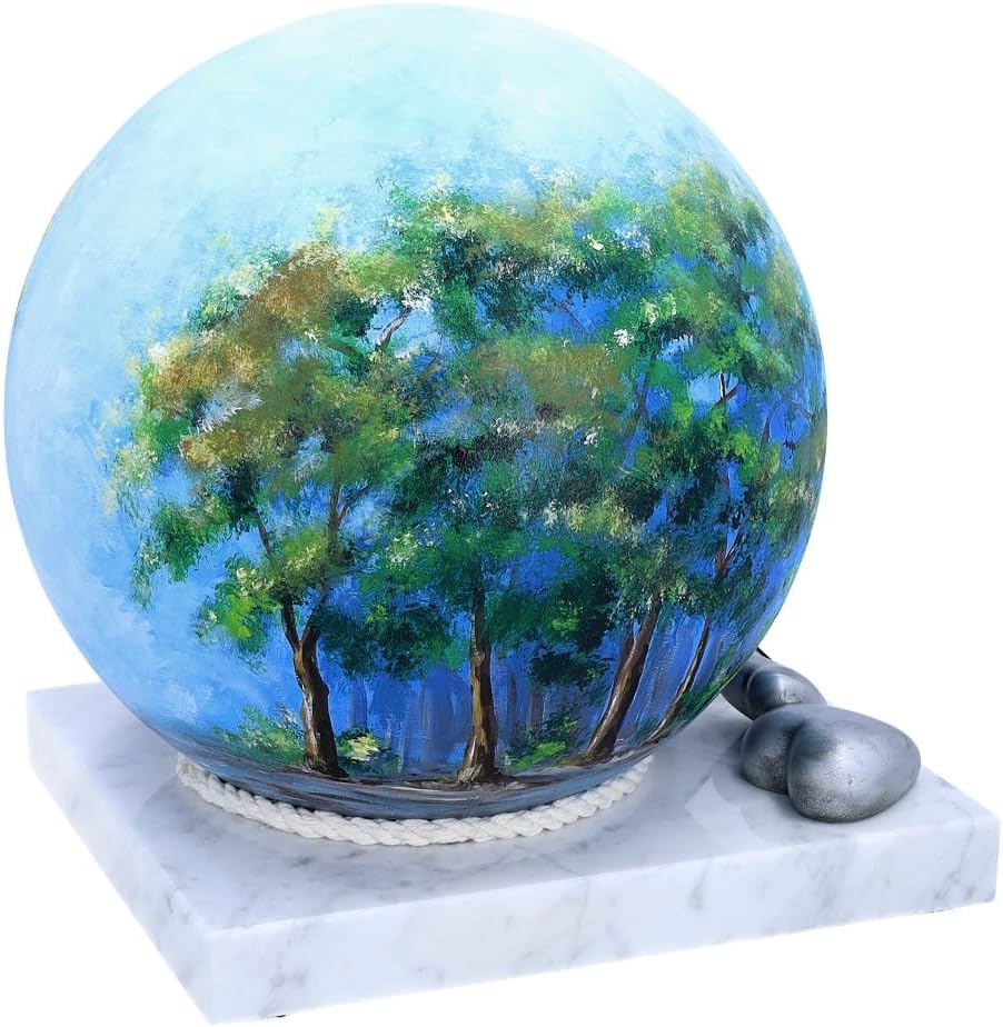 Remember Forever Urn for Parents, Companion urn for Ashes, urn for Two, Decorative Cremation urn (Design 1)