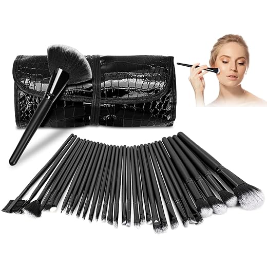 Pincel Maquiagem 32 Peças, Kit 32 PeçasPincel Maquiagem, Kit de Pinceis de Maquiagems, Kit Pinceis, PincéIs de Maquiagens, Conjunto de Pinceis de Maquiagem