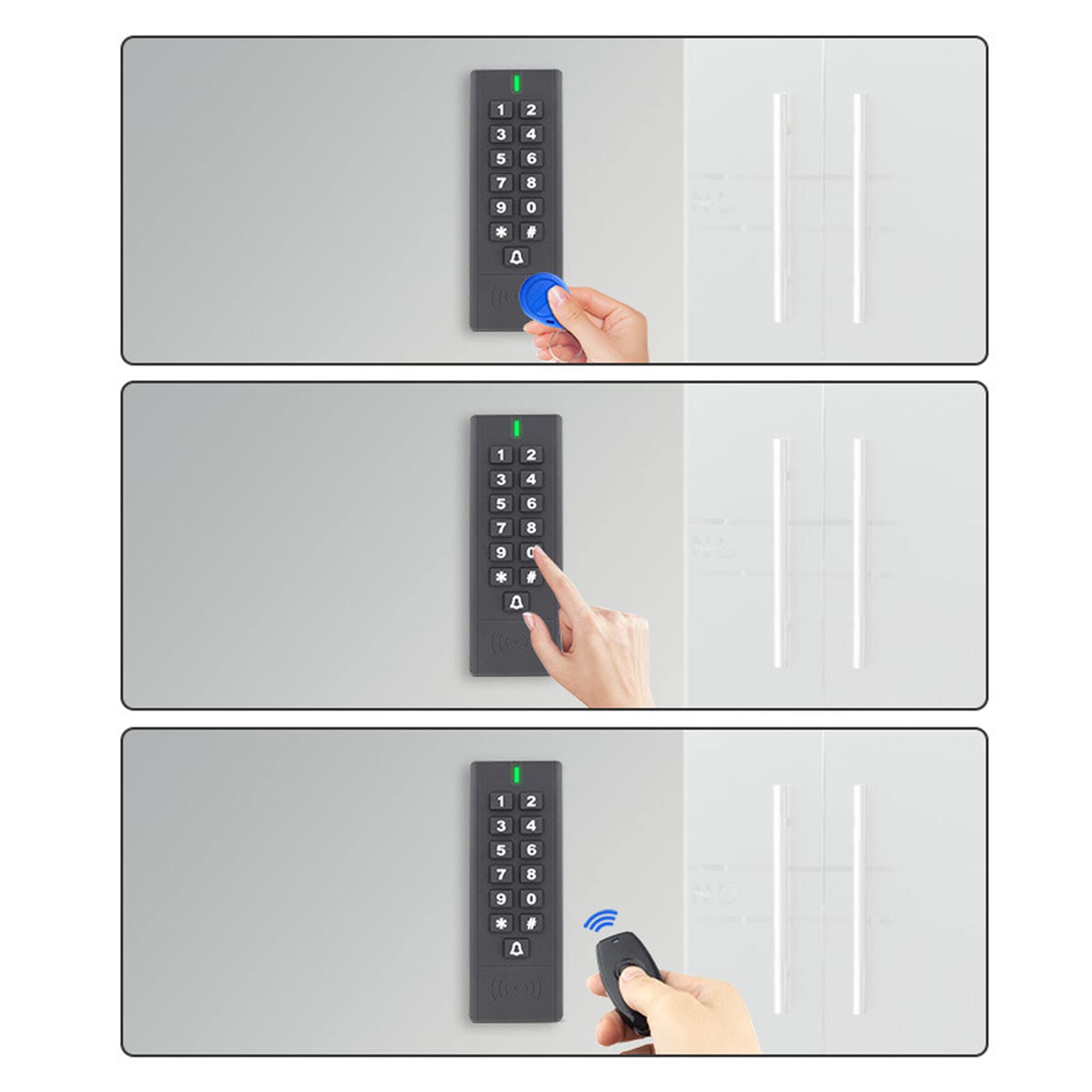 Tastatur-Zugangskontrollsystem IP66 Wasserdichter Ausweis Wireless Access Controler Smart Lock Keyless Entry TüRschloss Robust Geeignet FüR Home Office Hotel
