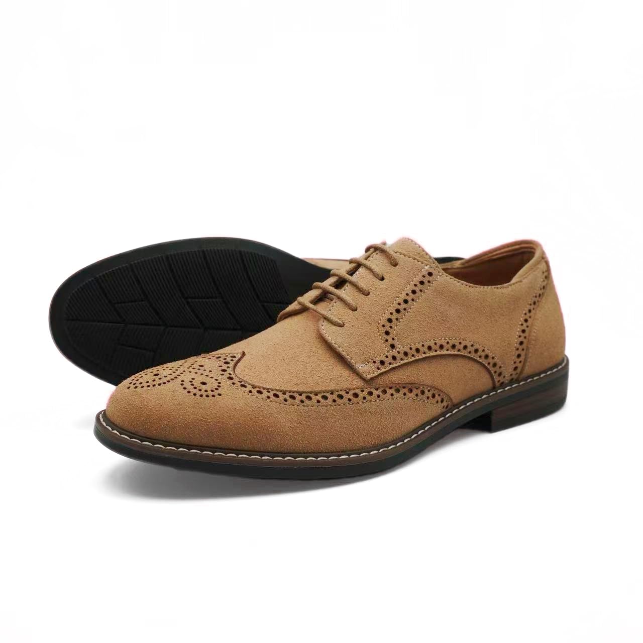 Finishing & Sewing Chaussures à lacets Oxford classiques pour homme