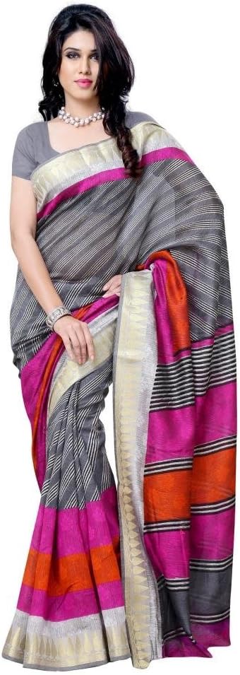 Diva Fashion Women's Surat Art Silk Printed Saree