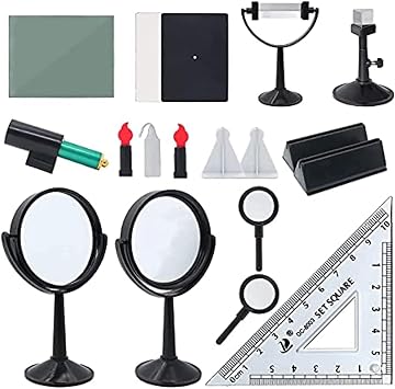 Optical Experiment Kit, Physics Science Lab Optical Experiment Learning Starter Kit, Optics Light Physical Tools for Kids Junior Senior High School Students