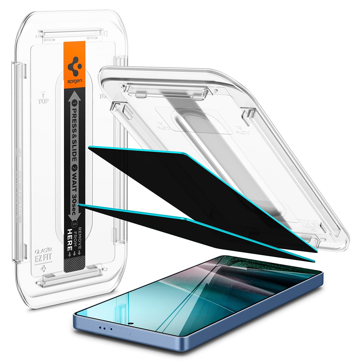 Amazon | Spigen Galaxy S25 Ultra 強化ガラスフィルム 覗き見防止 2枚
