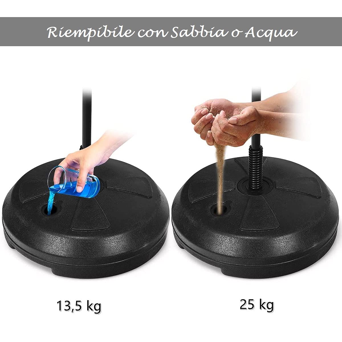 GYMAX Punching Ball da Terra per Adulti e Bambini, Sacco da Boxe con Guanti e Altezza Regolabile, Palla di Pugilato con Base Stabile