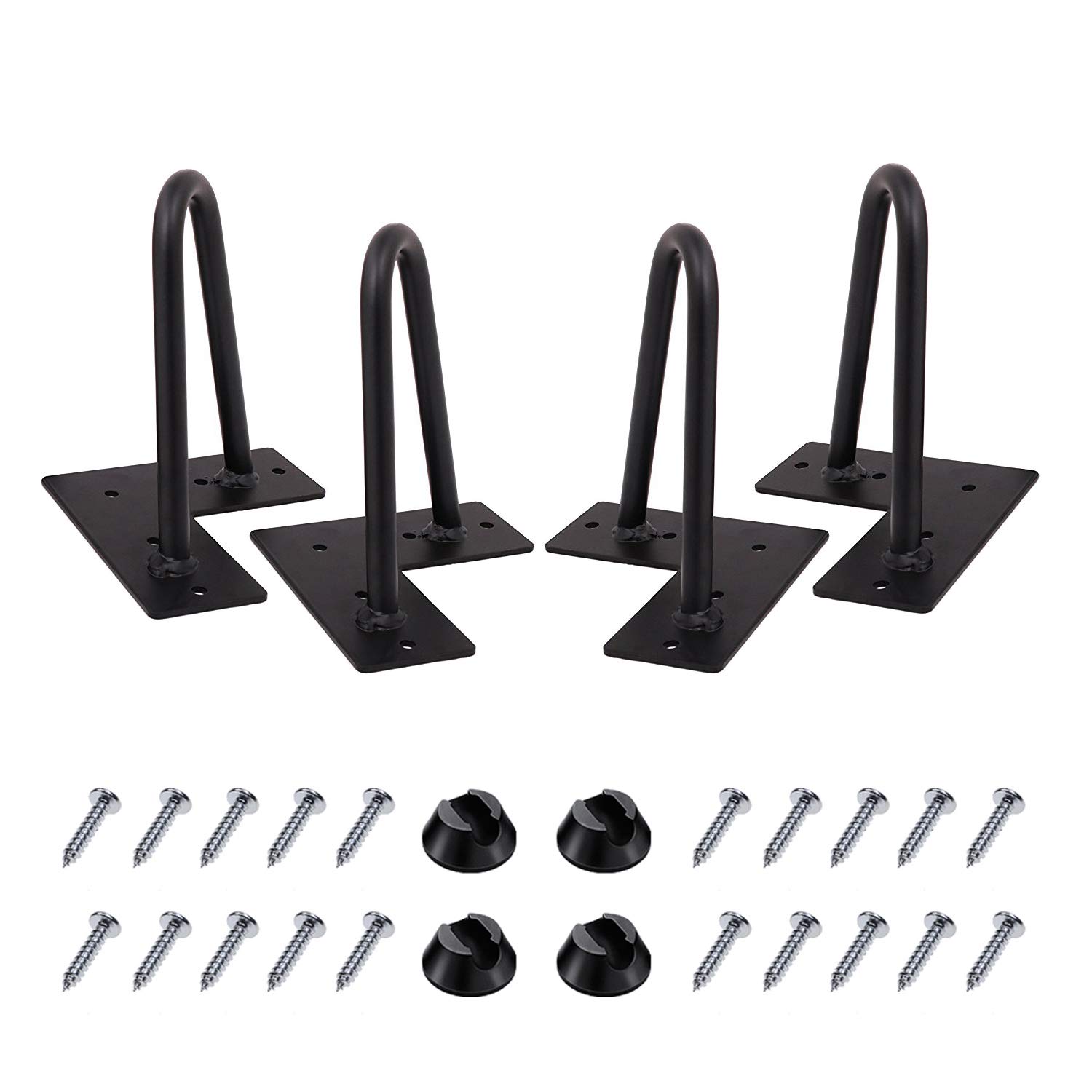 Patas de horquilla para muebles DIY, cajones y mesas de noche de metal