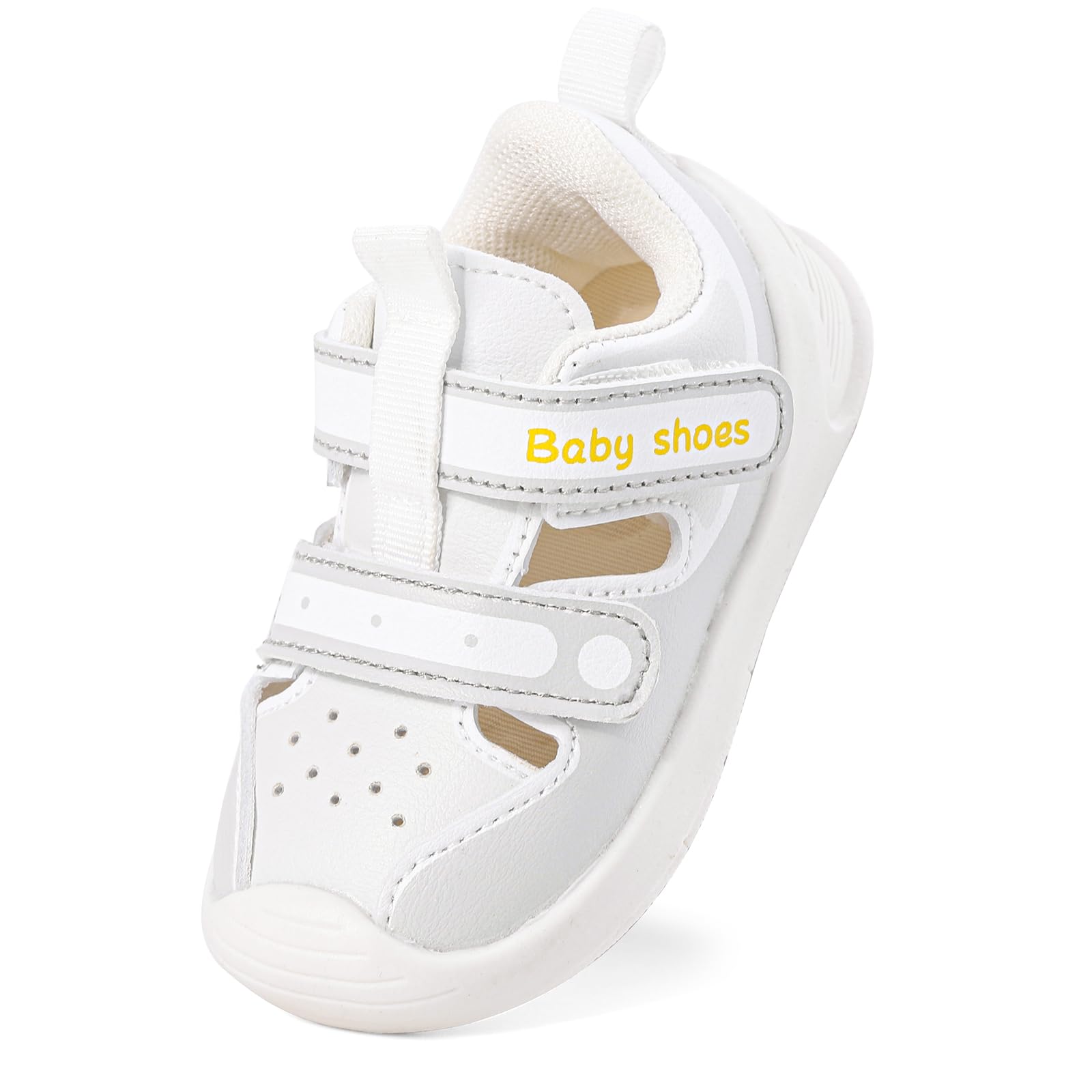 LACOFIA Sandalias para Bebé Niño Niña Zapatos Primeros Pasos de Verano Calzado Respirable Infantil con Suela Goma Antideslizante