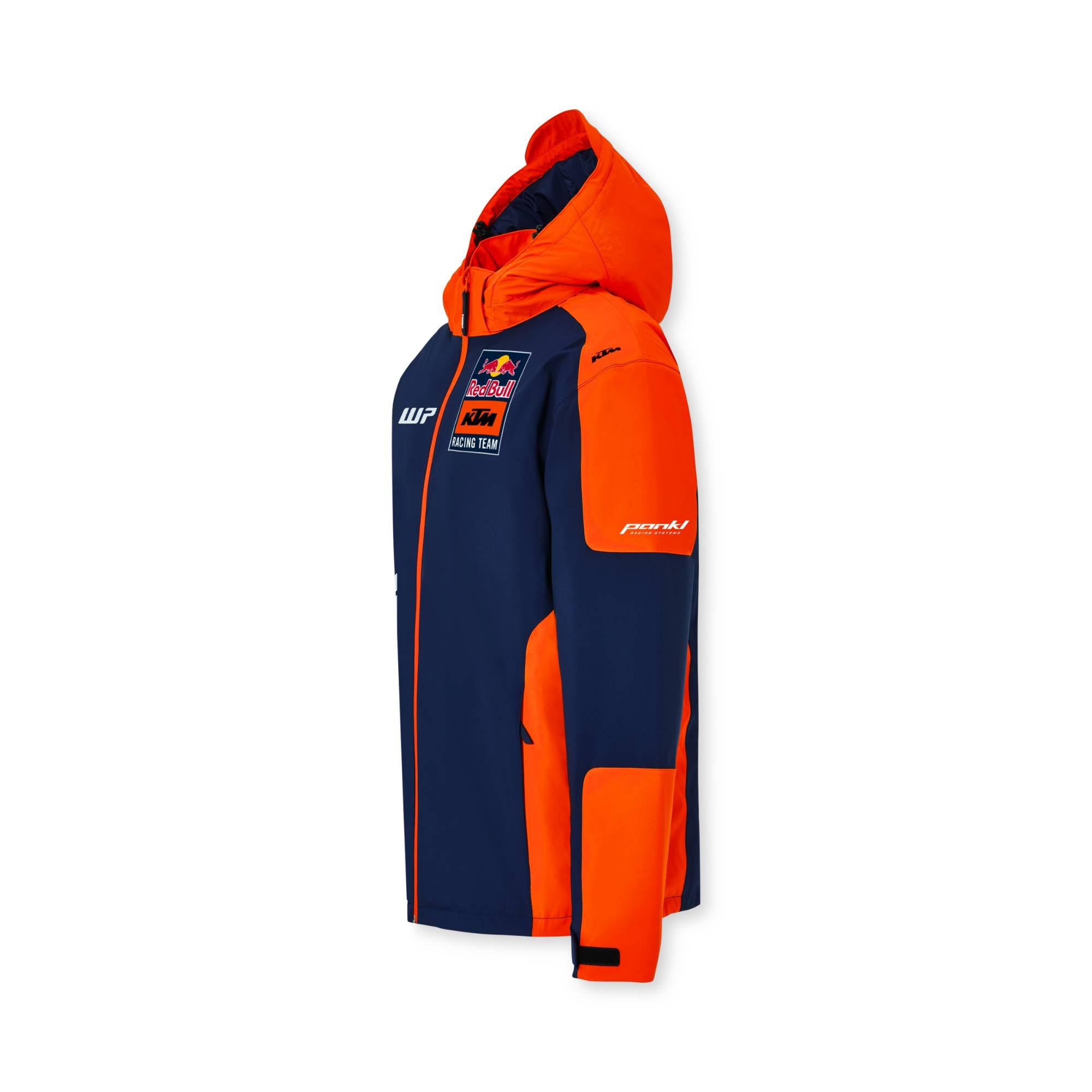 Red Bull - KTM Replica Team Veste d'Hiver - Merchandising Officiel, Logos de l'Équipe de Course, Imprimé Dynamique, Isolation Haute Performance - Homme - S - Bleu/Orange
