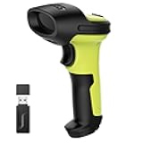 2D Barcode Scanner, Wireless Bluetooth QR Code Scanner with AI APP & SDK, 180-Day Battery Life, Fast & Accurate Scanning, Compatible with iOS/Android/Windows