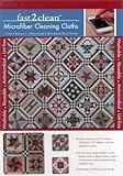 fast2clean Civil War Sampler Quilt Microfiber Cleaning Cloths: 1 Large Cloth, plus 1 Medium and 2 Mini Static-Cling Cleaners