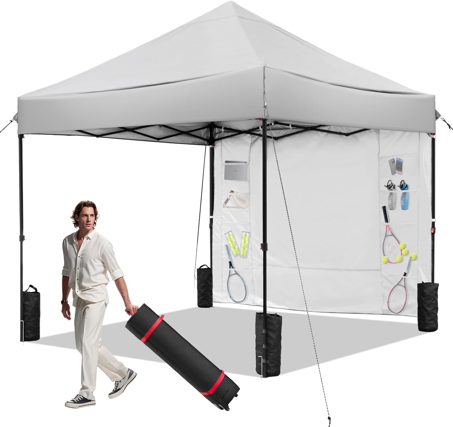 10ft*10ft (1 sidewall)