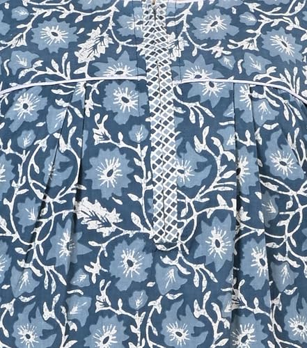 Image of Bejod's Collection Women Pure Cotton Nighty | Full Length Floral Printed Cotton Nighty Maxi | Soft & Breathable Nightwear (L-4XL)