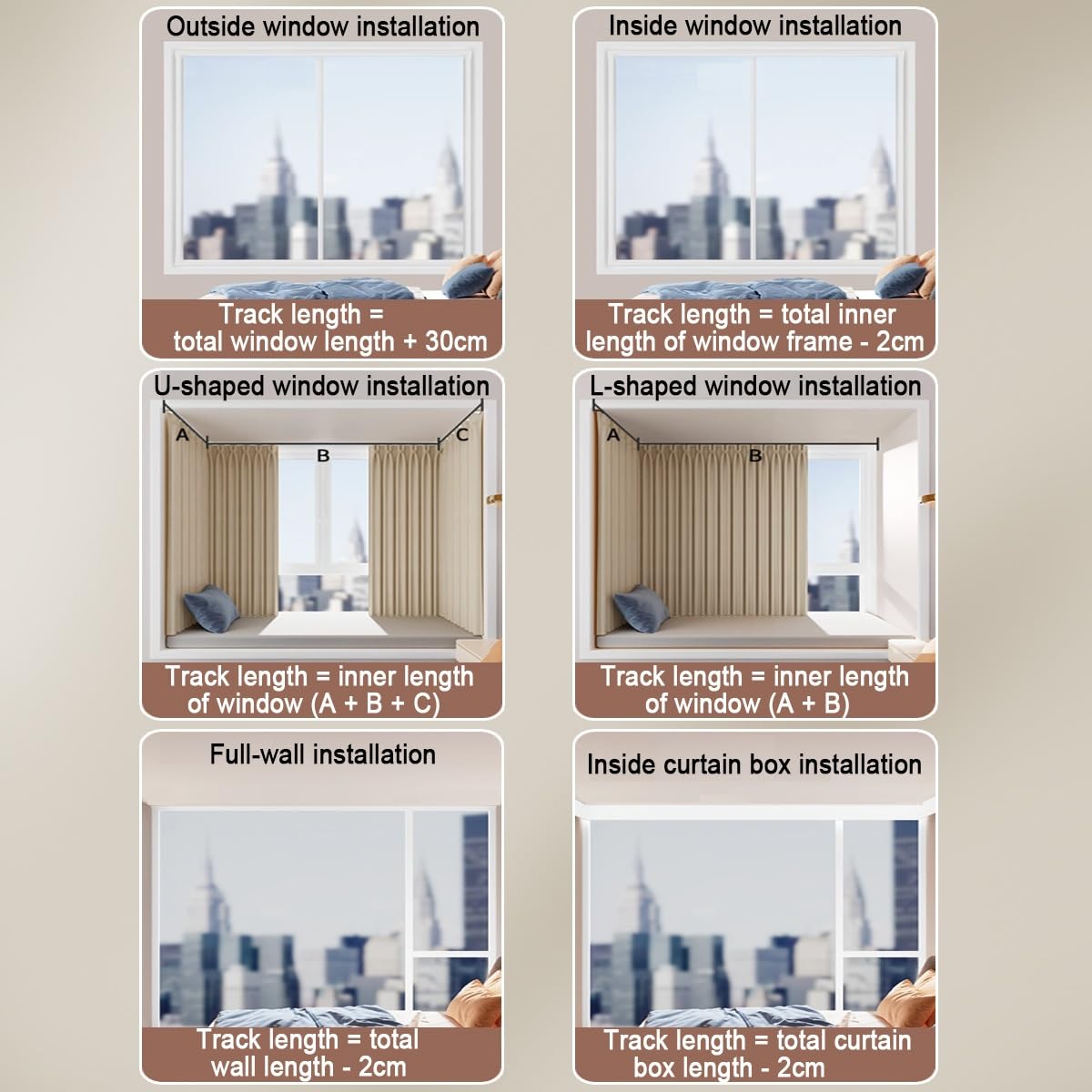 Ultracienki aluminiowy karnisz sufitowy, regulowany, 100500 cm, biały, szampański, karnisz z klipsami i haczykami, na balkon i zatokę (300 cm)