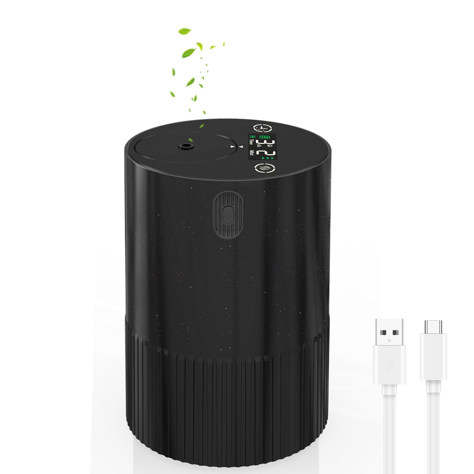 Profumatore Auto Elettrico Con Sensore Musicale 160ml: Ricaricabile, Timer, Luci A Ritmo, 12 Mesi
