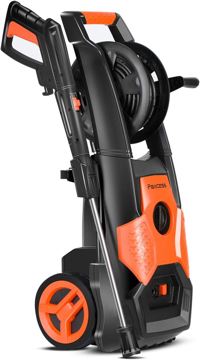 PAXCESS Electric Pressure Power Washer 2150 PSI 1.85 GPM with Spray Gun, Adjustable Nozzle, Hose Reel