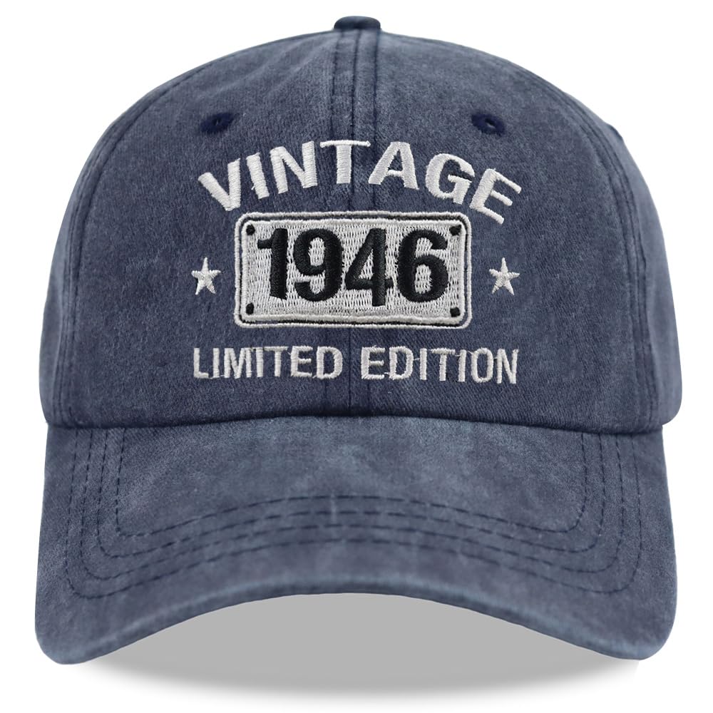 Vintage 1954 1953 1952 1951 1950 1949 1948 1947 1946 1945 Limited Edition Adjustable Embroidered Baseball Cap