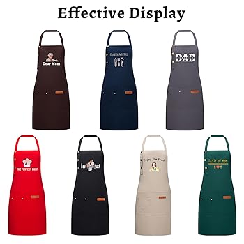 Grembiule Personalizzato Da Cucina E BBQ - Con Logo O Testo, Unisex - Foto 11