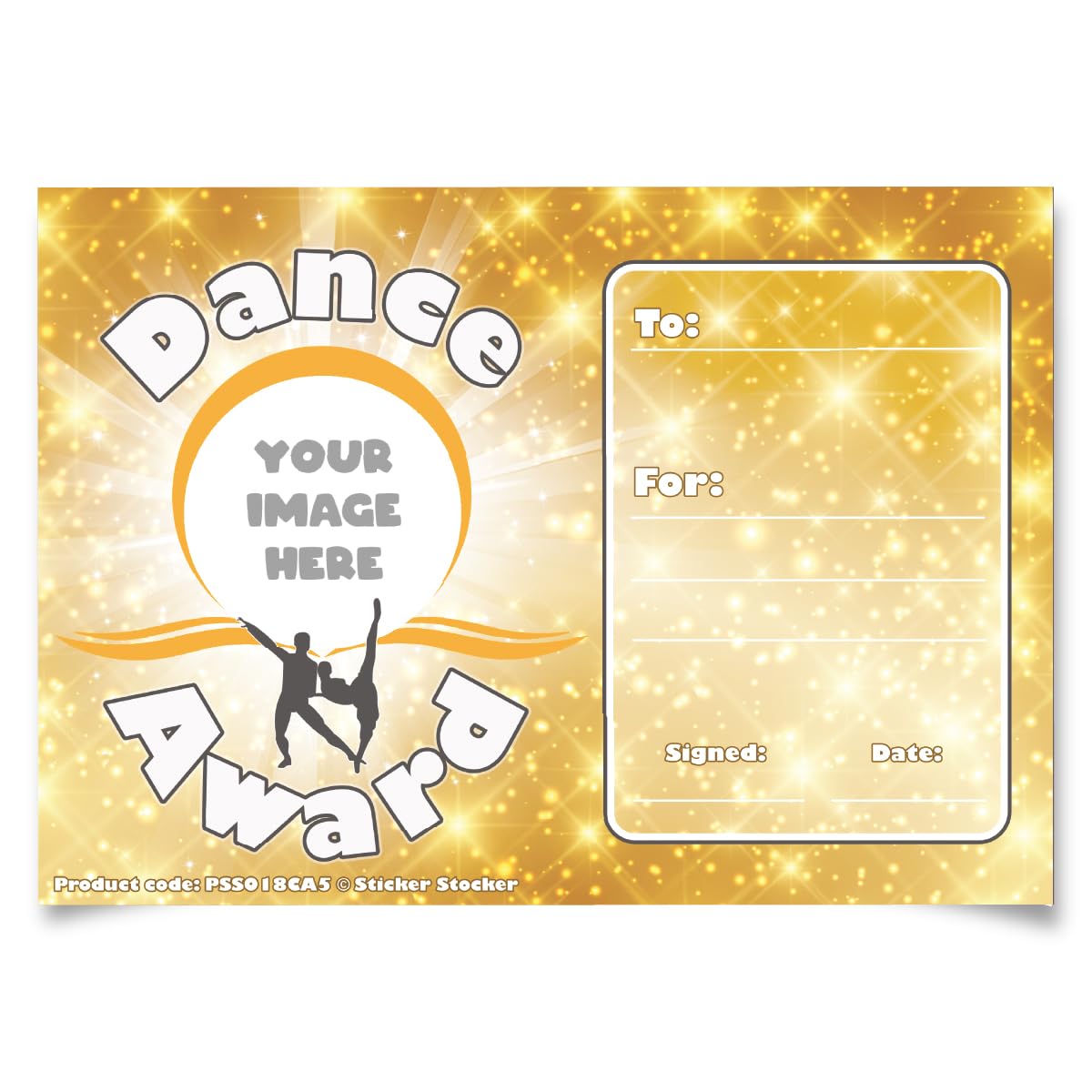 Personalised Ballet Dance Award Certificate, 250gsm A5 Silk Finish Photo Paper (Pack of 20)