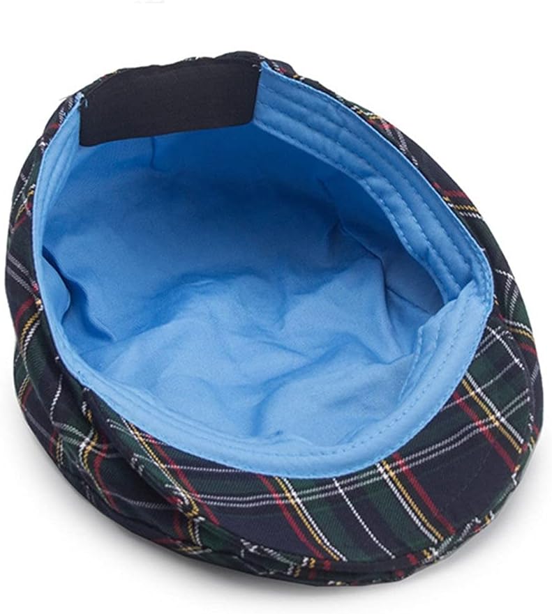 Men Beret Hat Real Leather Flat Cap Sheepskin Autumn Winter Male Brown Adjustable Mens Caps