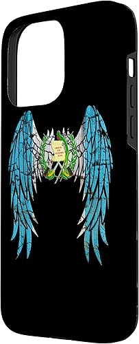 Miniatura 2 de Funda para iPhone 15 Pro Max Guatemala, bandera de Guatemala, alas de ángel, Jesús, Biblia cristiana de Guatemala