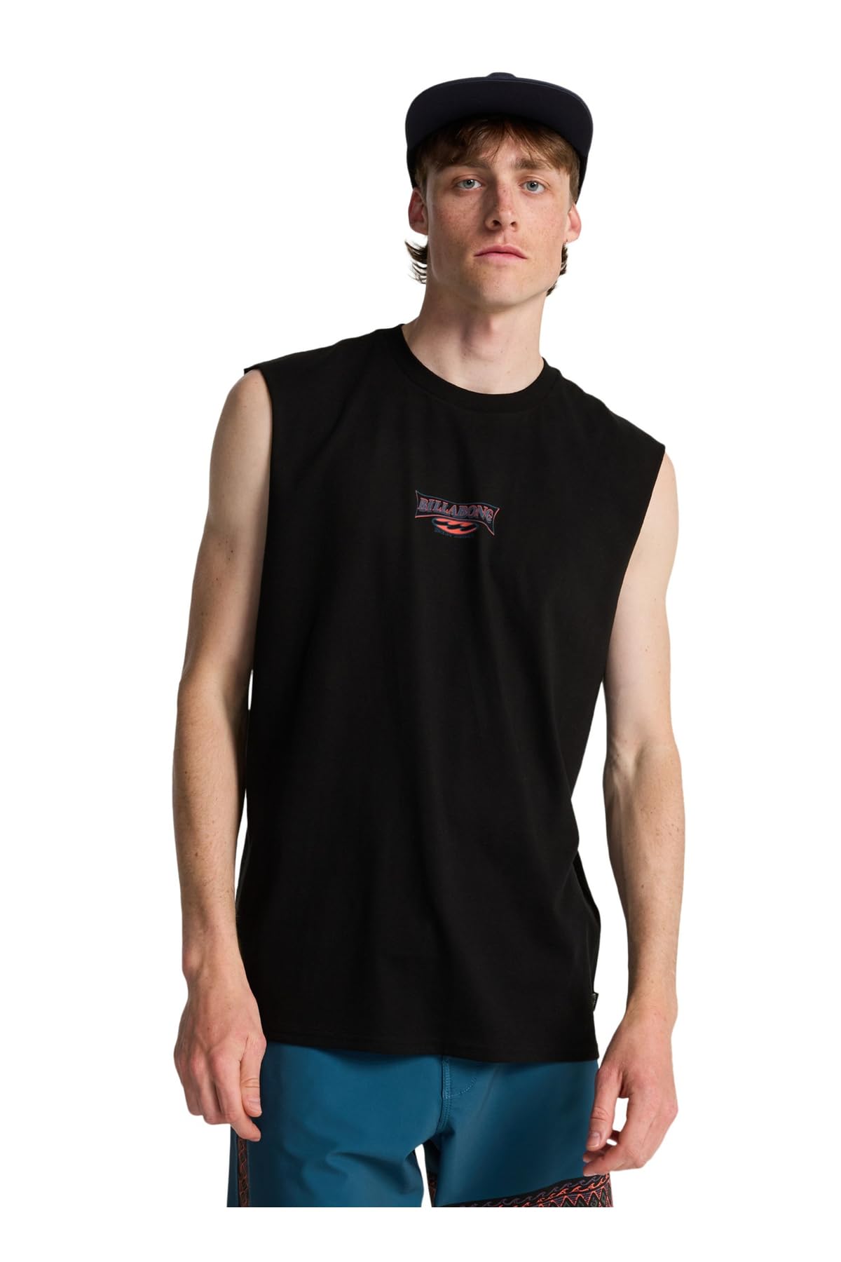 Billabong Men's Black Burleigh Tank Top T Shirt Top Size Medium