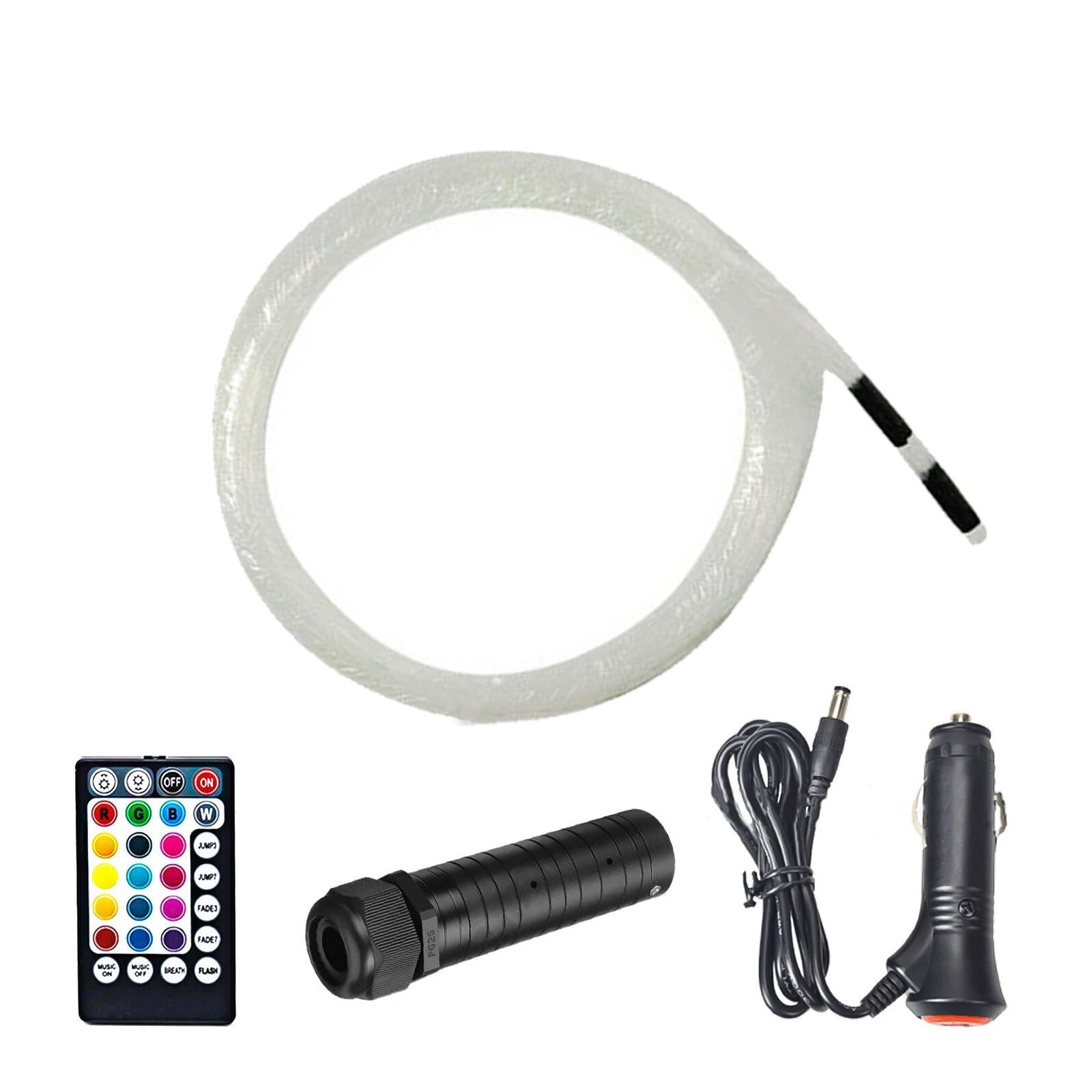 Accessori per Headliner Starlight Auto 12V 60pcs Fibra Ottica Star Light Kit Car LED Plafoniera Headliner Decor Car Interior Lampada Atmosfera Decorativa(300pcs 3M)