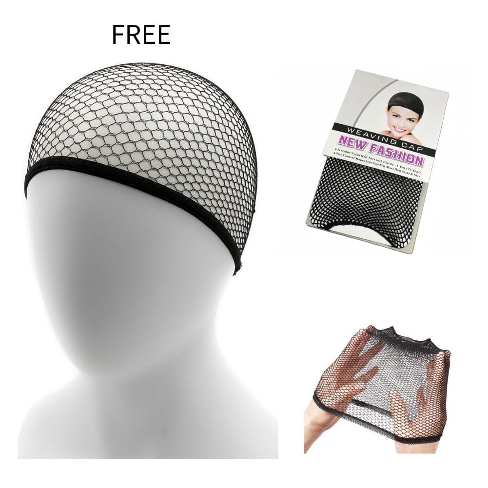 Blue Curly Long Wigs for Women with White Wavy Middle Part Cosplay Hair Wig Synthetic Fibre Halloween Costume Wig (Blue White) - Image 7