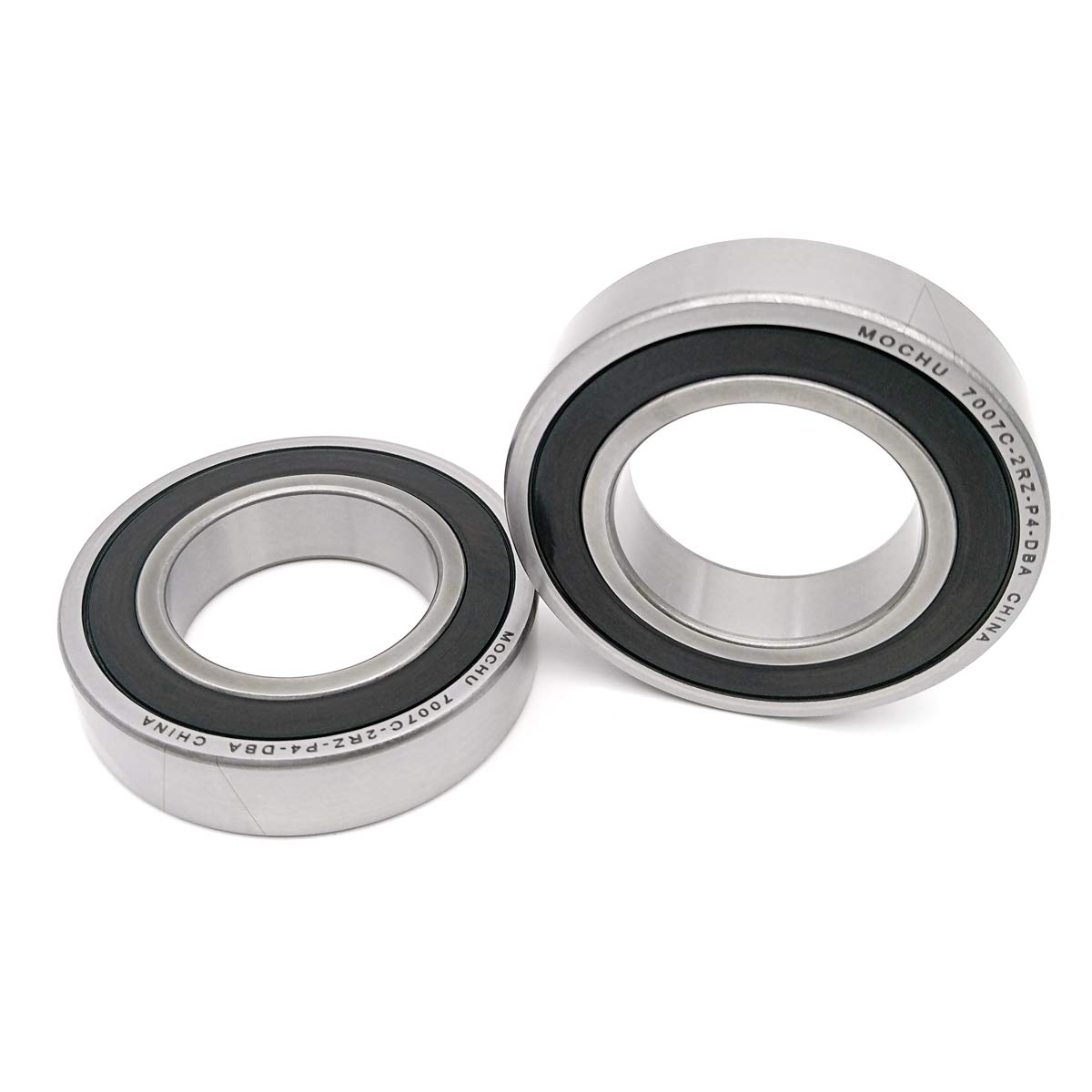 MOCHU Bearings 1pair 7007 7007C-2RZ-P4-DBA 35x62x14 Sealed Angular Contact Bearings Speed Spindle Bearings CNC ABEC-7 Metric, 35mm ID, 62mm OD, 14mm Width, Machine Tool Spindle Engraving Machine