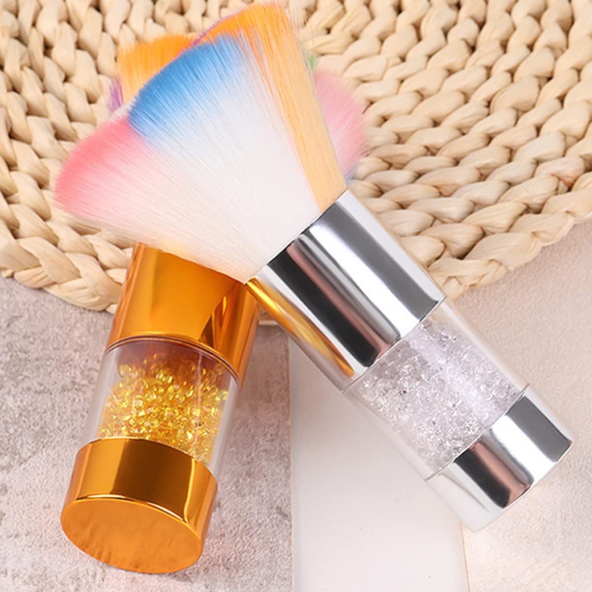 DOITOOL 6pièces Brosse à Pinceaux De Maquillage Pour Éliminer La Poussière Blush Accessoires De Manucure Soies Douces