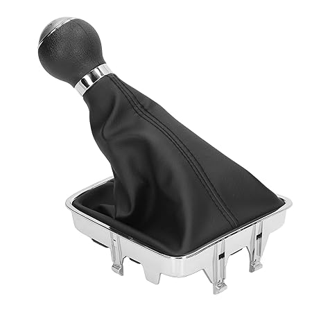 Ketsicart Gear Knob, Comfortable Abrasion Resistant Dustproof Clear Print Gear Lever Knob for Car Silver Cap