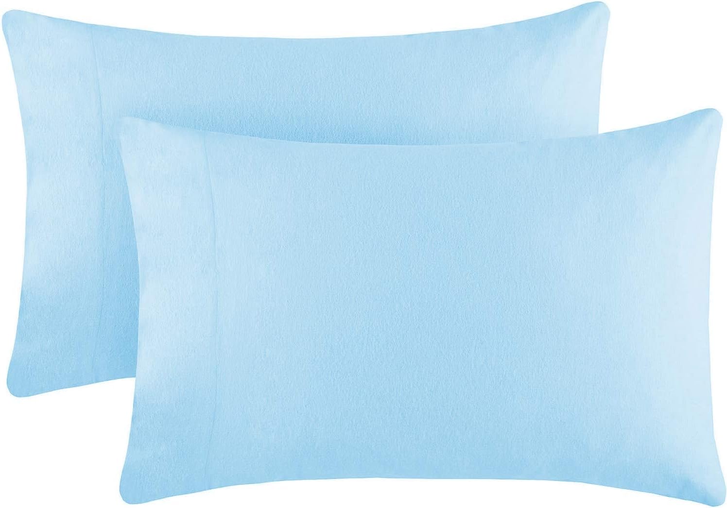 AEROSOFT 100% Cotton Flannel Sheets Set - Queen Flannel Sheets, 4-Piece Bed Sheets - Lightweight Bedding, Brushed for Extra Softness, Warm and Cozy, 15" Deep Pocket (Fits Upto 17" Mattress) Blue