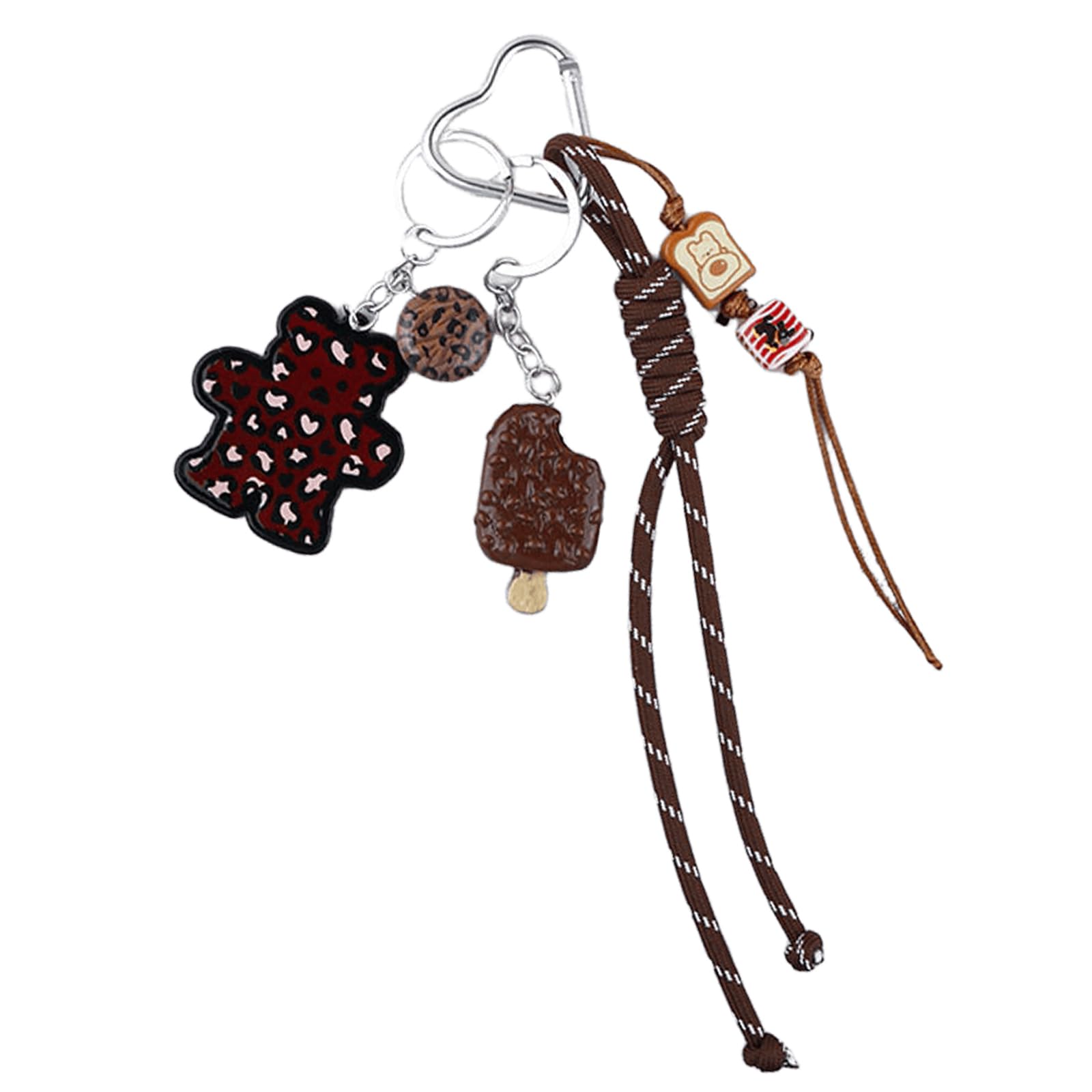 Tsophreniq Braided Rope Keychain Bag Decorations Charm Car Keyring Trendy Accessories Backpack Pendant Charm for Purse Accessories